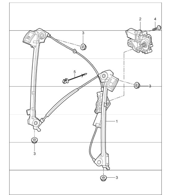 power windows 997.1 TURBO 2007-09