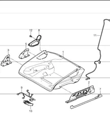 bucket seat, collapsible, seat adjuster and accessories 997.1 TURBO 2008 ONWARDS