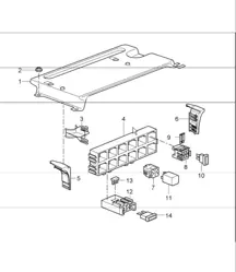 central electrical system rear end 997.1 TURBO 2007-09
