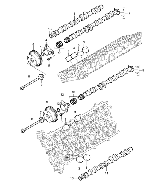 Camshaft - M48.00 / M48.50 - 955 Cayenne 2003-06