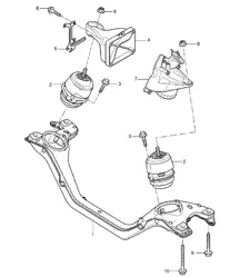 Suspensión motor inferior - M02.2Y - 955 Cayenne 2004>>