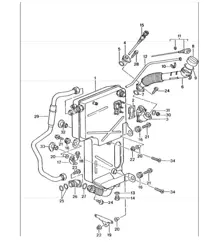 engine lubrication oil tank 996 GT3-1 M96.76 2000-01 and 996 GT3-1/GT3 RS M96.79 2004-05