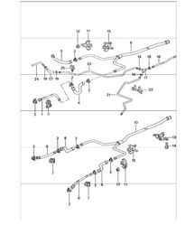water cooling 2 for 996 GT3-1 M96.76 2000-01 and 996 GT3-1/GT3 RS M96.79 2004-05