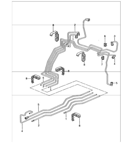 fuel system front 996 GT3-1 1999-05