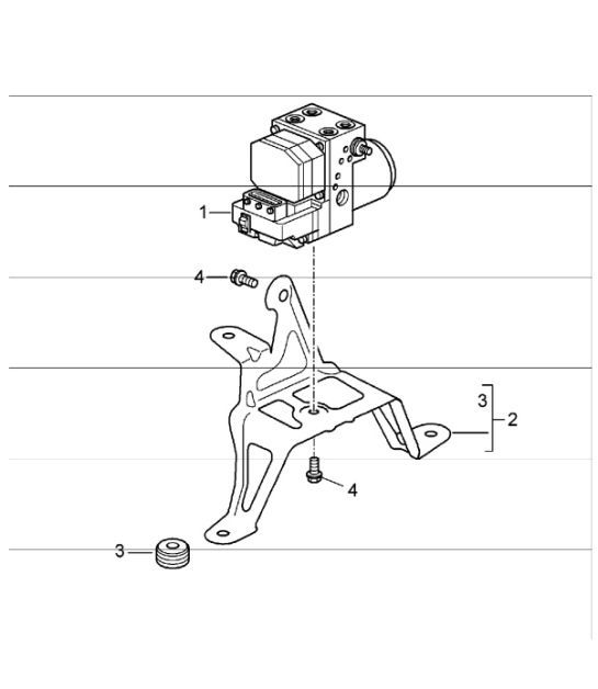 Diagram 605-05 Porsche Boxster S 987 MKII 3.4L 2009-2012 Roues, Freins
