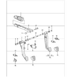 pedals 996 GT3-1 1999-05