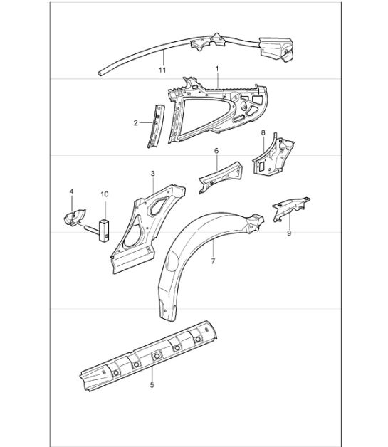 side section inner 996 GT3-1 1999-05