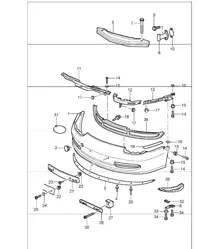 bumper front 996 GT3-1 1999-05