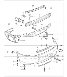 Stoßstange hinten 996 GT3-1 1999-05