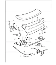 lid rear 996 GT3-1 2003 ONWARDS