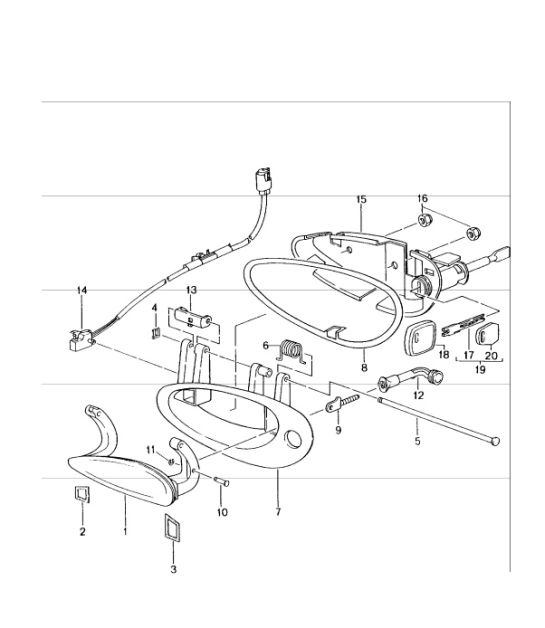 door handle 996 GT3-1 1999-05