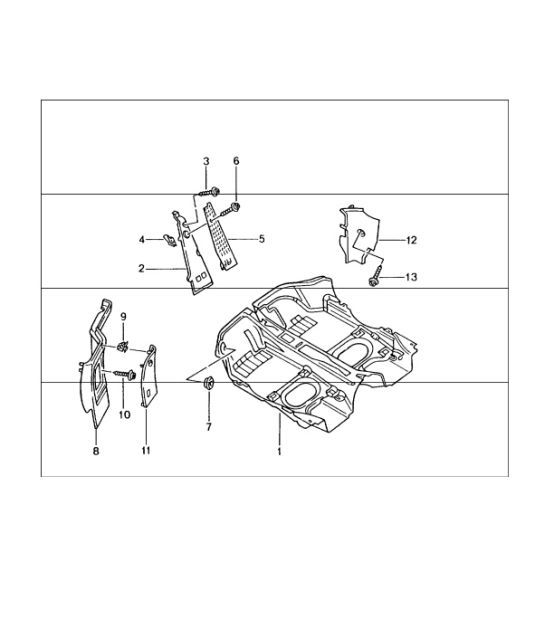 Diagram 807-02 Porsche 996 (911) (1997-2005) Carrosserie