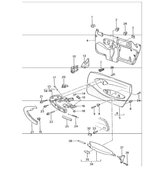 door trim panel accessories 996 GT3-1 1999-05