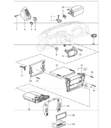 accessories dashboard trim 996 GT3-1 2002 ONWARDS