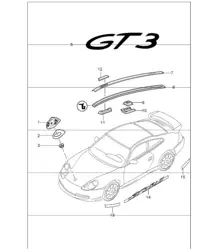 insignias decorative fittings 996 GT3-1 1999-05