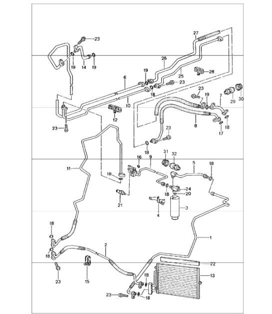 Diagram 813-25 Porsche 997 GT2 2007>> Carrosserie