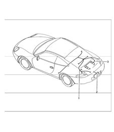 wiring harnesses: rear end license plate, light, engine, repair kit anti-lock brake system, brake pad wear indicator, rear axle for 996 GT3-1 1999-05