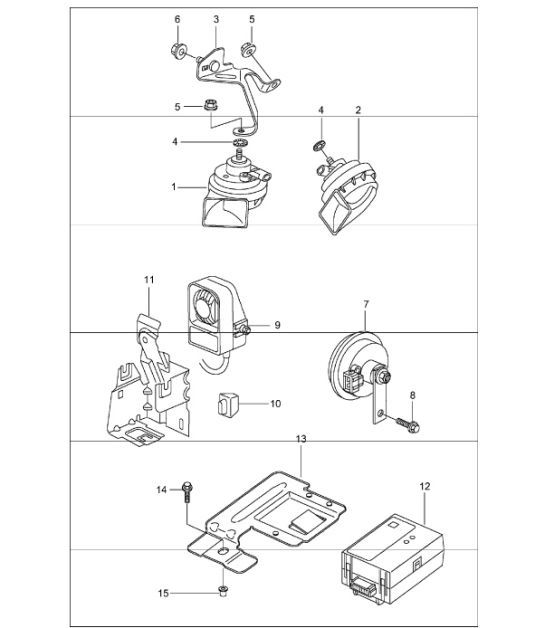 Diagram 903-00 Porsche 997 TURBO 2007>> Elektrische Ausrüstung