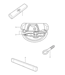 Herramienta, gato y extintor 997 GT3 2007-11