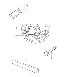 Tool, jack and fire extinguisher 997 GT3 2007-11