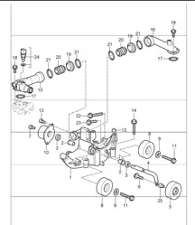 belt tensioner and belt drive 997 GT3 / GT3 RS M97.77 2010-11 and 997 GT3 RS 4.0 M97.74 2011