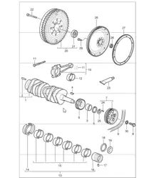 Kurbelwelle 997 GT3 M97.76 2007-09