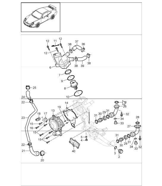 Diagram 105-01 Porsche 928GTS 5.4L 1992-95 