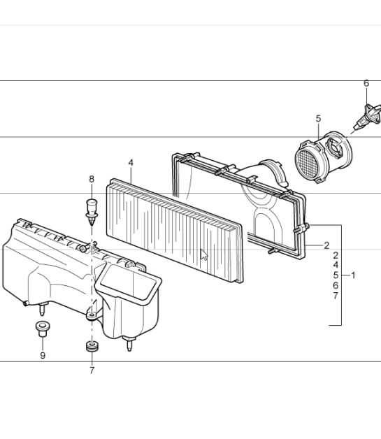 air cleaner 997 GT3 M97.76 2007-09