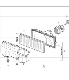 air cleaner 997 GT3 / GT3 RS M97.77 2010-11