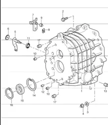 caja de cambios tapa de transmision 997 GT3 G97.90 HASTA 2009