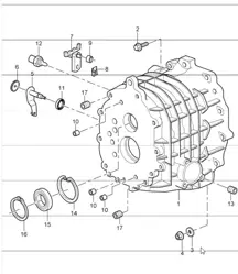 caja de engranajes, tapa de transmisión 997 GT3 / GT3 RS G97.90/92 2010 EN ADELANTE