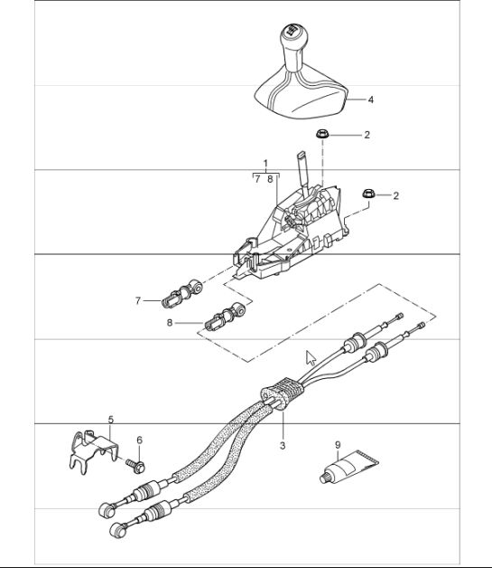 transmission control manual transmission 997 GT3 2007-11