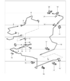clutch actuation, clutch master cylinder and clutch pipeline 997 GT3 2007-09