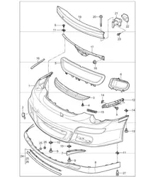bumper front 997 GT3 2007-11