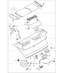 Deckel hinten 997 GT3 RS I004 2007-11