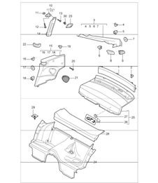 linings rear 997 GT3 2007-11