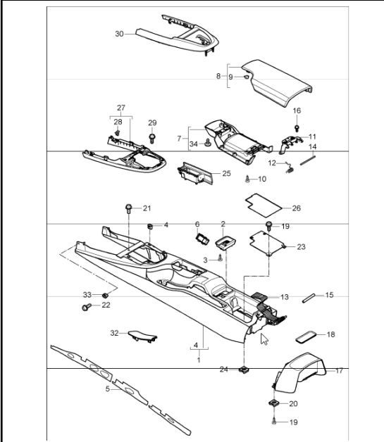 Diagram 809-20 Porsche Boxster 981 Spyder 3.8L 2016  车身