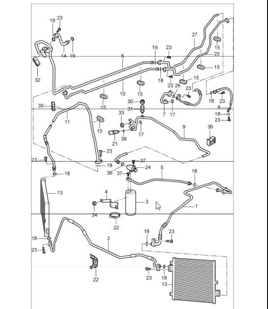 Diagram 813-25 Porsche 卡宴 3.6L 2007>>  车身