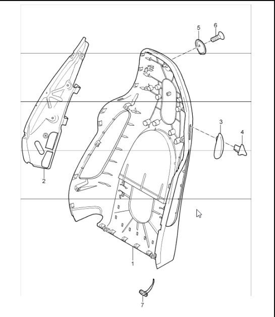 Diagram 817-30 Porsche 924 (1977-1988) Body