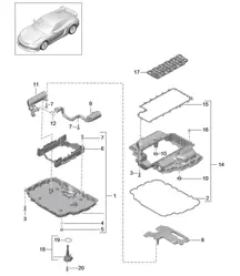 Carter d'huile 981 Cayman GT4 2016