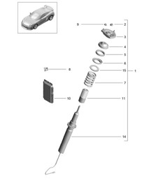 Amortisseur de vibrations 981C Cayman GT4 2016