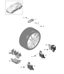 胎压控制系统 (PR:482,483) 981C Cayman GT4 2016