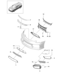 Bumper /  Air guide 981C Cayman GT4 2016