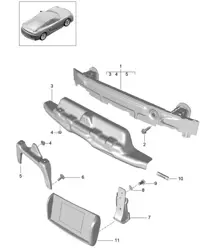 Stoßstangenträger - HINTEN - 981C Cayman GT4 2016