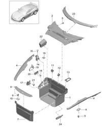 Maletero - DELANTERO - 981C Cayman GT4 2016
