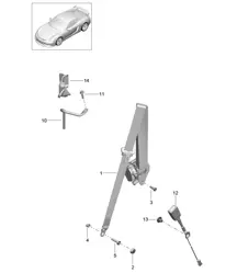 安全带 981C Cayman GT4 2016