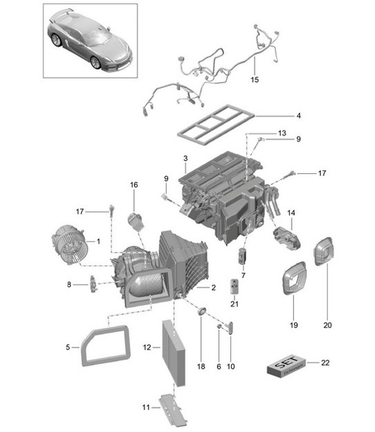Diagram 813-010 Porsche 996 C2 3.6L 09/01-2005 Carrosserie