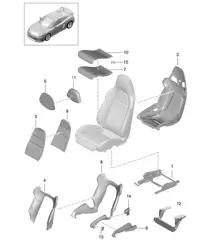 Sedile avvolgente / Accessori 981C Cayman GT4 2016