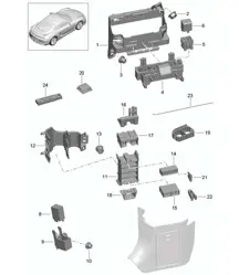 Central electrics / Dashboard  981C Cayman GT4 2016