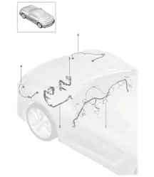 Cablaggi cruscotto / Trim / Copertura / Sterzo / Assale anteriore 981C Cayman GT4 2016